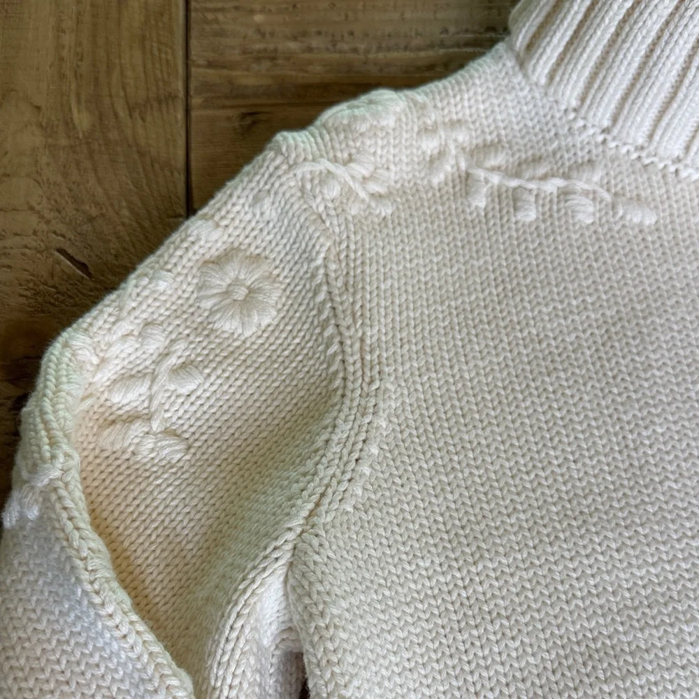 Chloe Ivory Knit Turtleneck Sweater